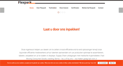Desktop Screenshot of flexpack.be