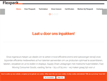 Tablet Screenshot of flexpack.be